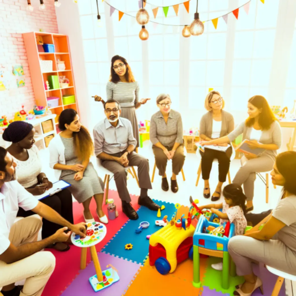 Zespół KidsHappyStore planujący kreatywne zabawy dla dzieci